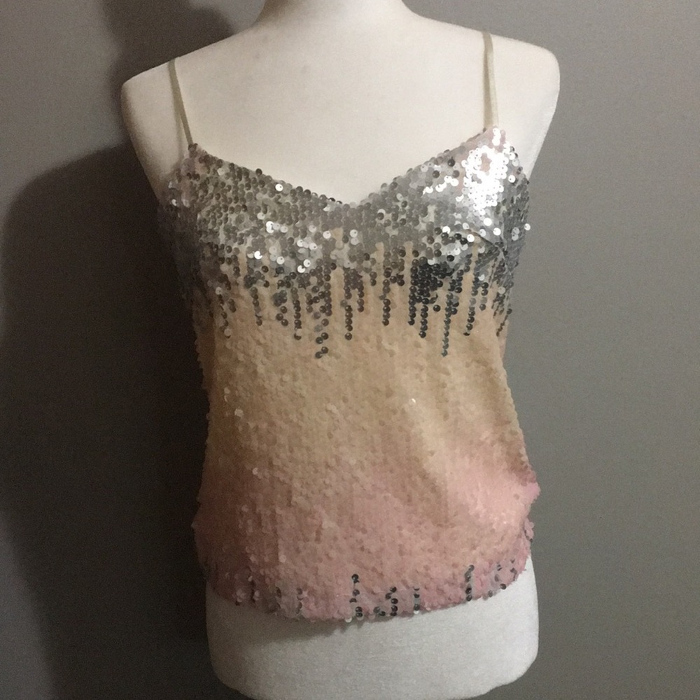 Sequin crop top